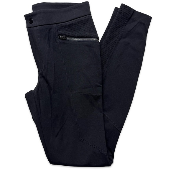 Athleta Black Ponte Moto 2.0 Pant Size 2 - Picture 3 of 7